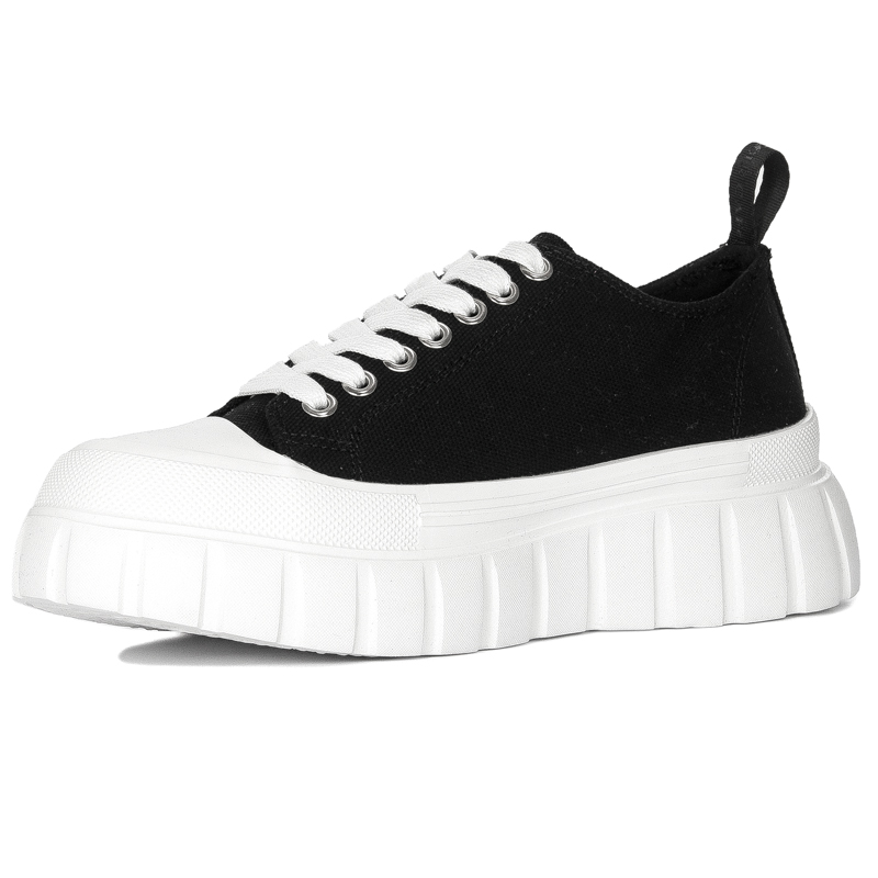 CAFENOIR Półbuty Damskie Sneakersy Nero Czarne