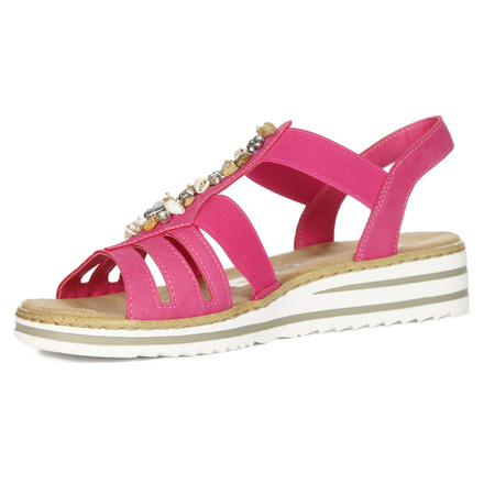 Rieker Women's Pink Sandals