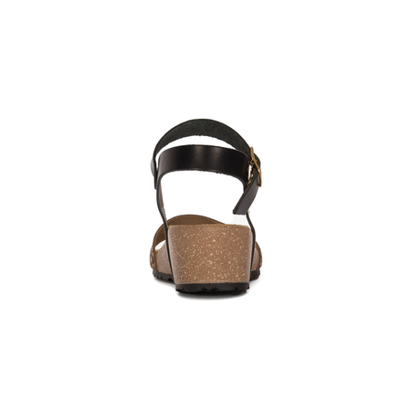 Maciejka Women's Leather Sandals Beige Black