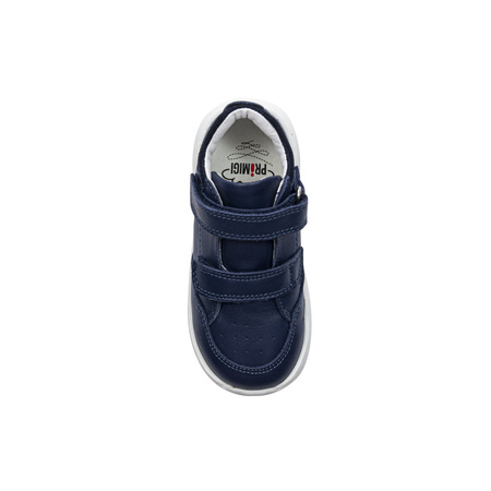 Primigi children's velcro leather navy blue sneakers