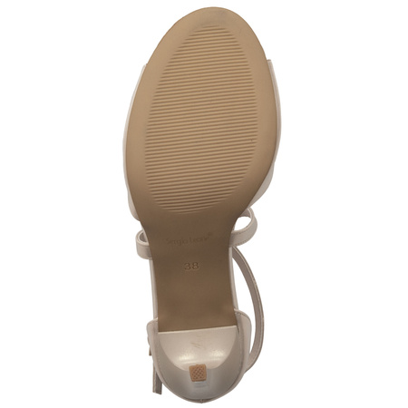 Sergio Leone Women's Sandals On A High Heel Gold