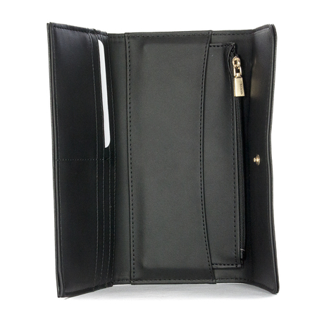 Guess Portfel damski Atene Slg duży Bla Black Czarny