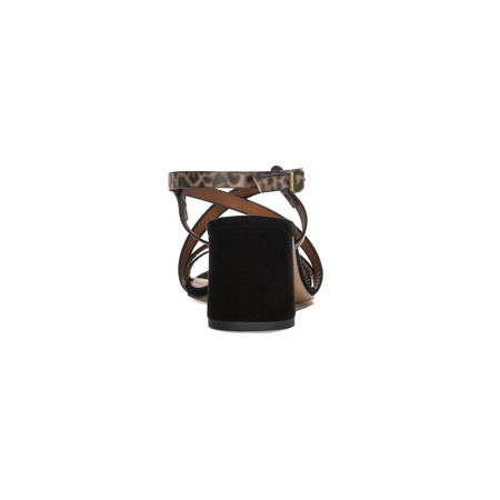 Maciejka Women's Leather Heeled Panther Sandals