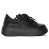 Maciejka Leather Platform Sneakers Black 06191-42/00-8