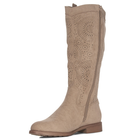 S.Barski Women's Beige Boots 