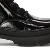 S.Barski Women's warmed lacquered Black Ankle boots
