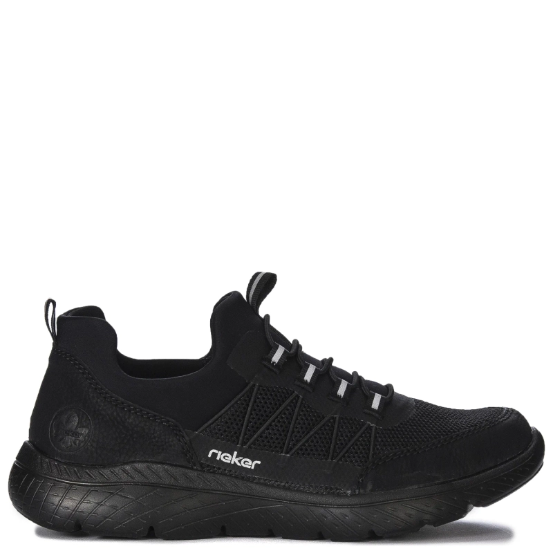 Rieker Sneakersy półbuty damskie Czarne