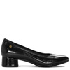 Maciejka Patent Leather Pumps Low Block Heel Black P7224-01/00-7