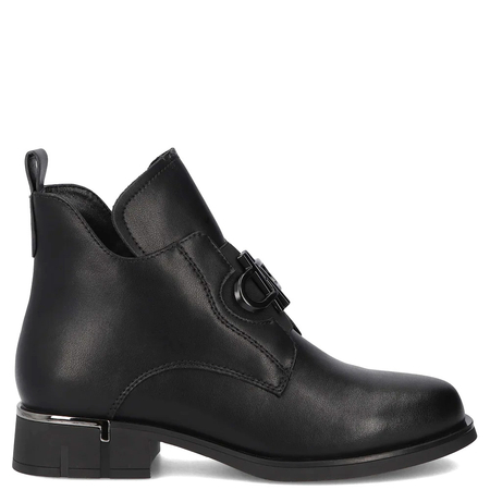 Filippo Leather Ankle Boots Black DBT7191-26-BK