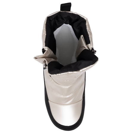 Calvin Klein Jeans Śniegowce Pikowane Botki Na Platformie Złoty V3A5-83140-IVORY