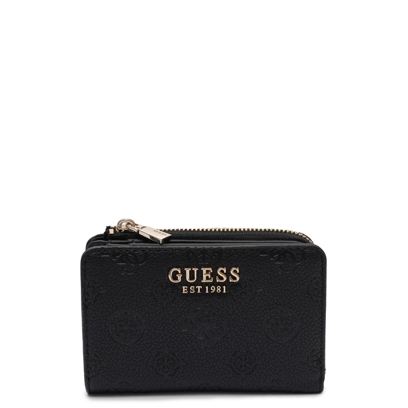 Guess Portfel Damski Elegancki Klasyczny Czarny PD2222156-BLACK LOGO