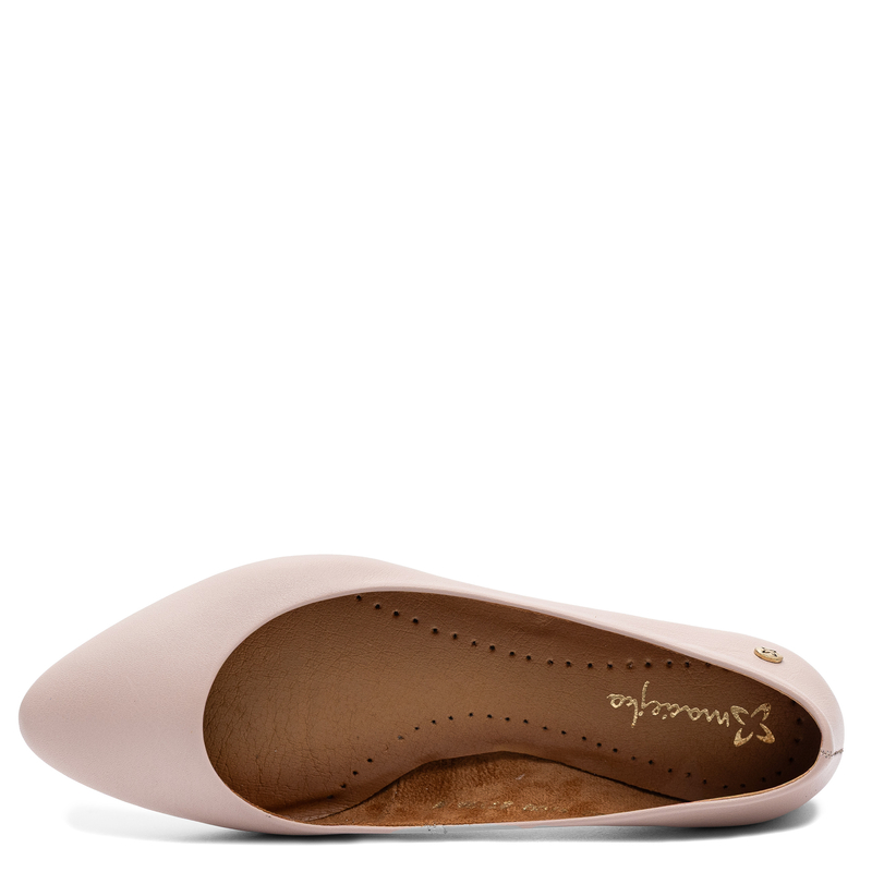 Maciejka Leather Almond Toe Ballet Flats Elegant Nude Beige 4100W-15/00-8
