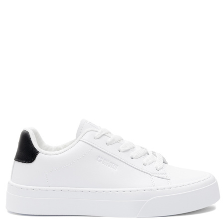 Big Star Sneakersy Minimalistyczne Półbuty Damskie Płaska Podeszwa Białe TT274928-WHITE