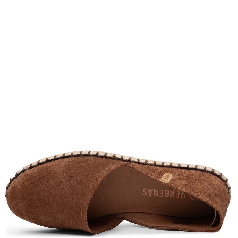 Verbenas Carmen Suede Espadrilles Brown CARMEN-SER-MOCCHA