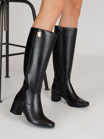 Maciejka Black Knee-High Boots