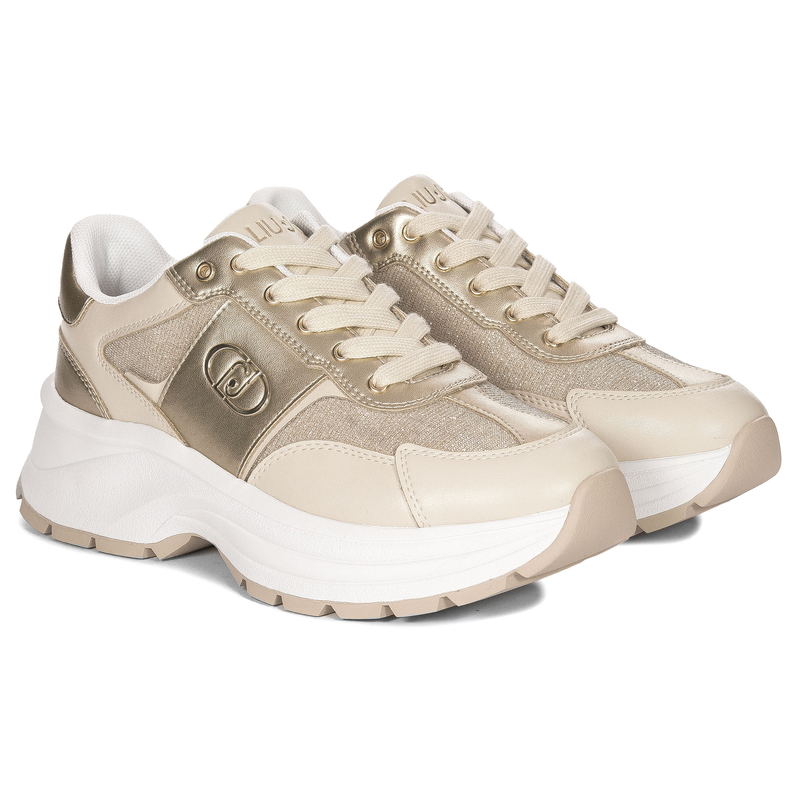 Liu Jo Women's Platform Sneakers Gold