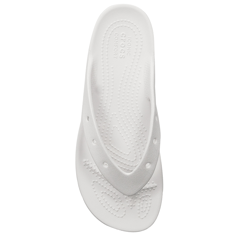 Crocs Klapki Damskie White Platform Flip Białe