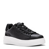 Guess Skórzane Sneakersy Na Platformie Czarny FLPVIBSUE12-BLACK