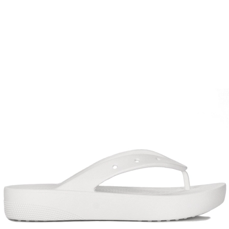 Crocs Women Slides White Platform Flip