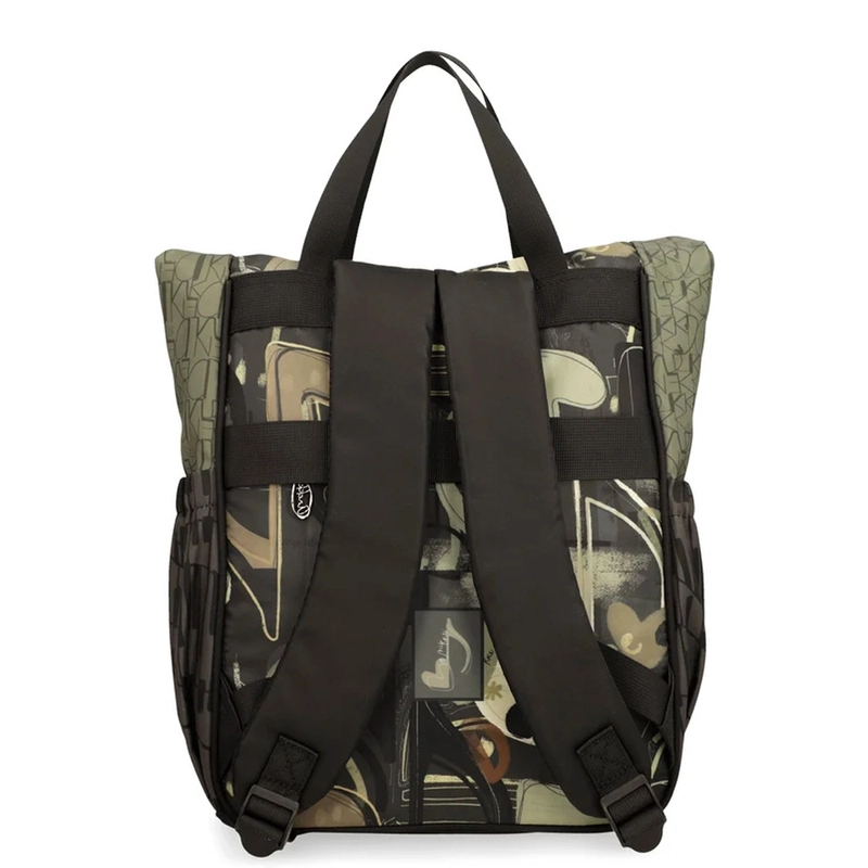 Anekke Multicolor Backpack Large A4 Capacity With Two Rigid Handles And Adjustable Straps 43585-022