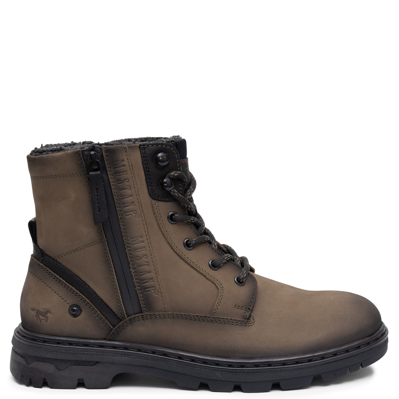 Mustang Leather Men's Insulated Boots Green 15M5011001