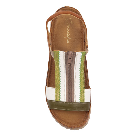 Maciejka Women's Leather Sandals Brown