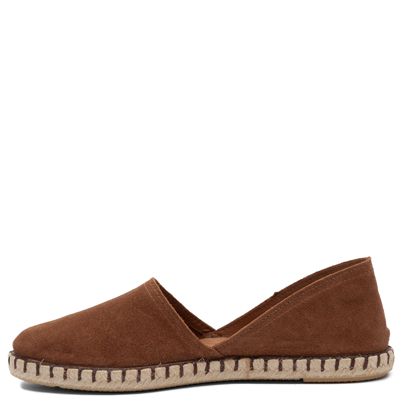 Verbenas Carmen Espadryle Zamszowe Brązowe CARMEN-SER-MOCCHA