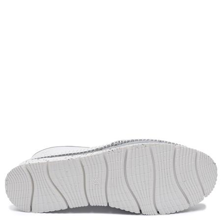 Maciejka Women's Speckled Leather Slip-On Shoes White 3512W-33/00-5