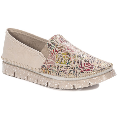 Maciejka Beige Multi Flat Shoes