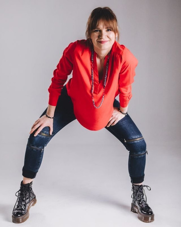 Trzewiki damskie Maciejka na platformie Czarny lakier