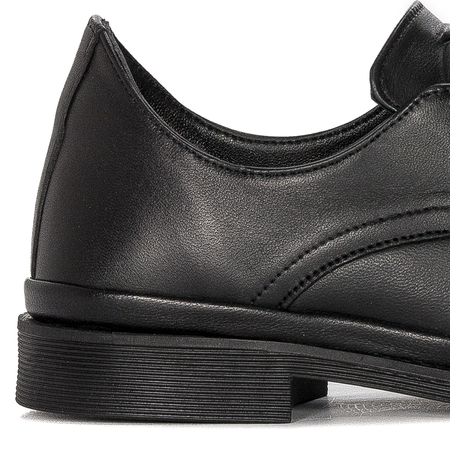 Black leather oxfords Boccato shoes