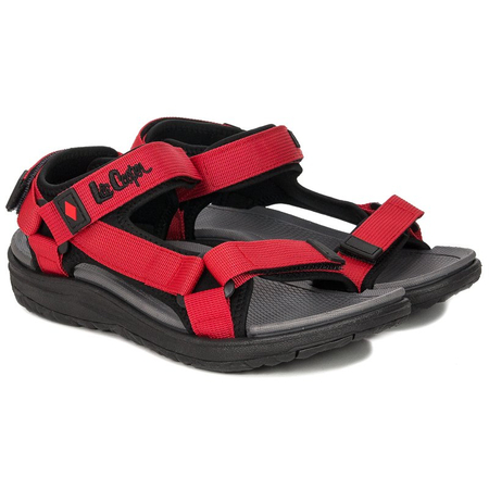 Lee Cooper Red Velcro women's sandals