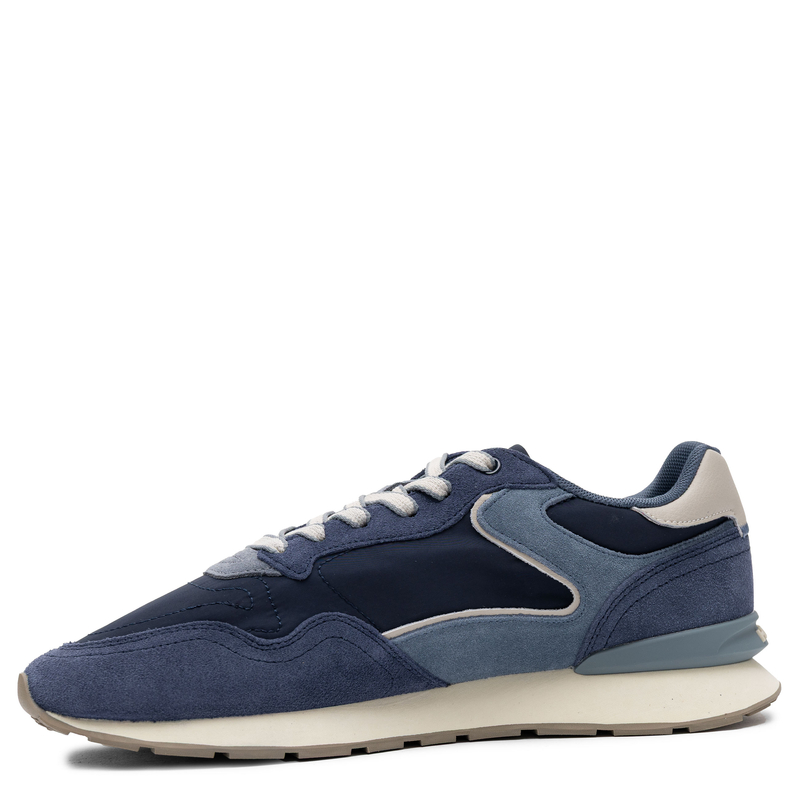 Hoff Leather-Textile Men’s Sneakers On Platform Navy 12602404