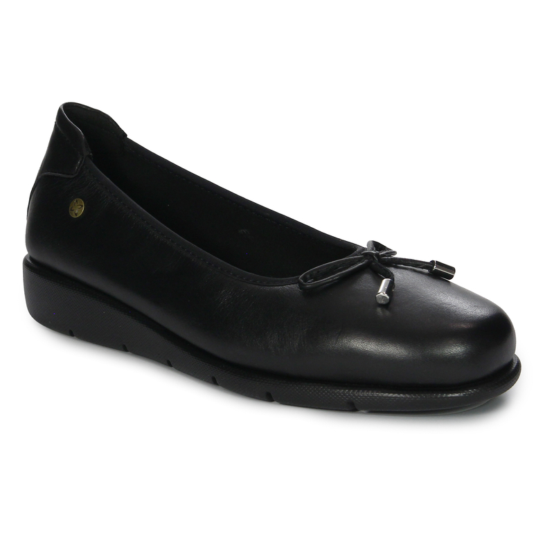 Maciejka Leather Slip-On Platform Loafers Black P6504-01-00-1