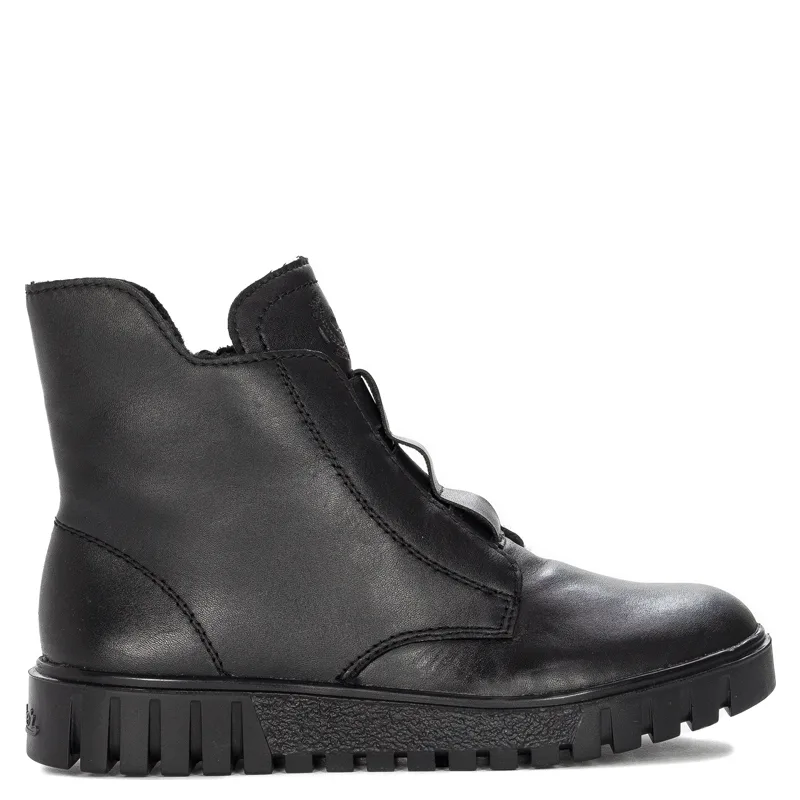 Rieker Y3458-00 Warned Black Boots
