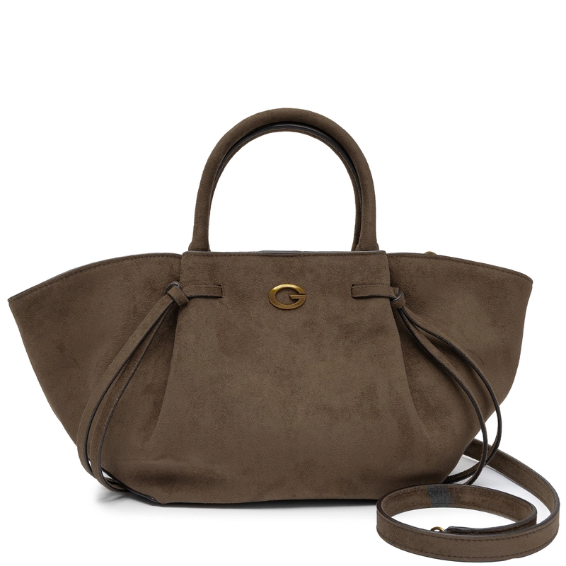 Guess Allegra Girlfriend Satchel Zamszowa Torba Trapezowa Oliwkowa HWSG2237060-OLIVE
