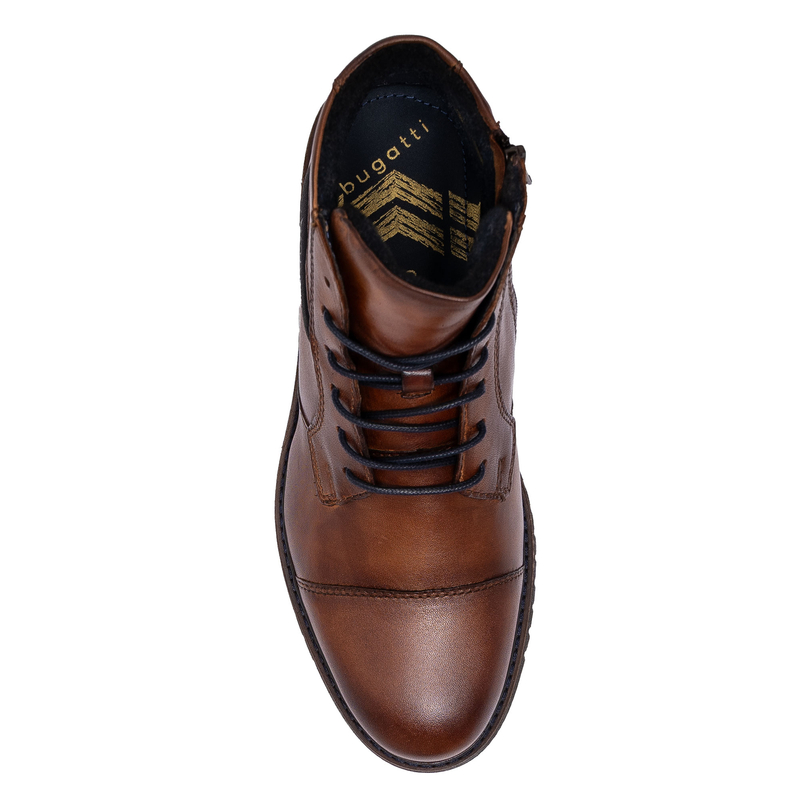 Bugatti Men's Lace-Up Ankle Boots Cognac