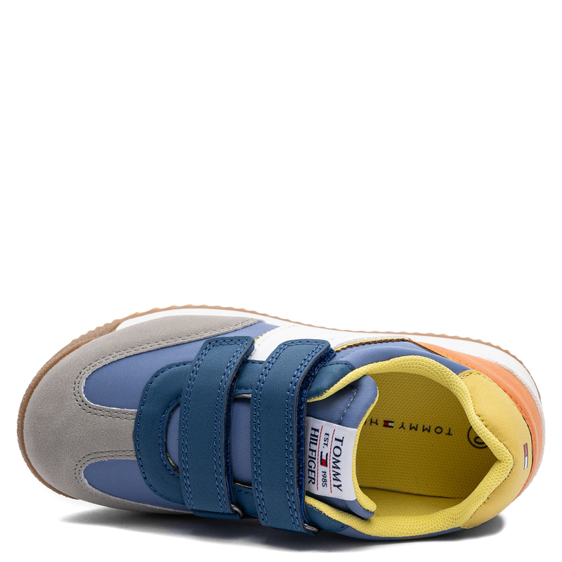 Tommy Hilfiger Sportowe na Rzepy Sneakersy Chłopięce Wielokolorowe T3B4-32328-1185-999