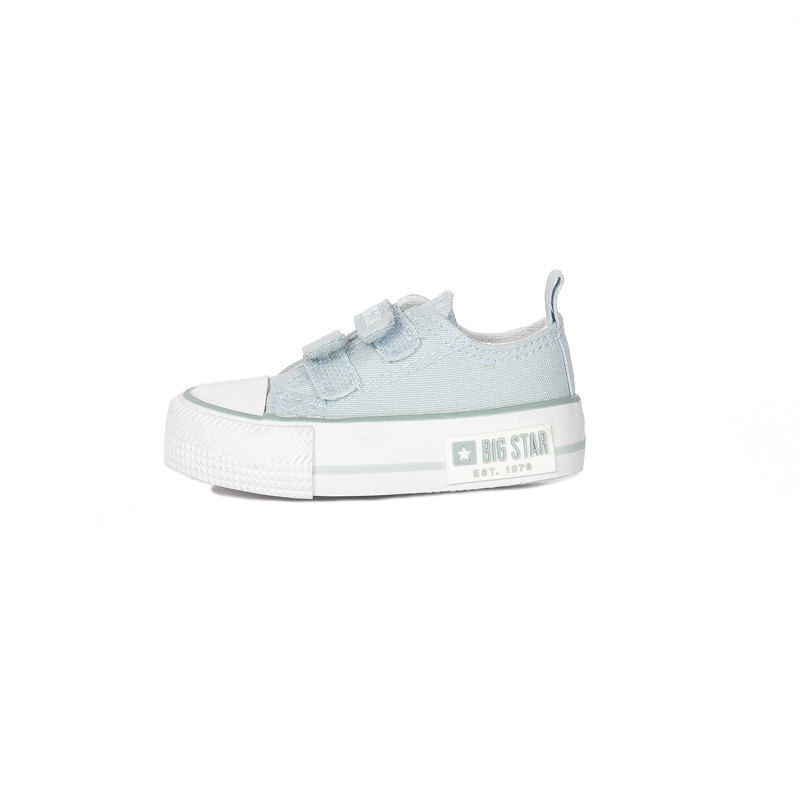 Big Star Trampki dziecięce dziewczęce na rzepy Blue niebieskie
