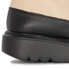 Wonders Botki Damskie Skórzane Na Platformie Wild Negro Cream