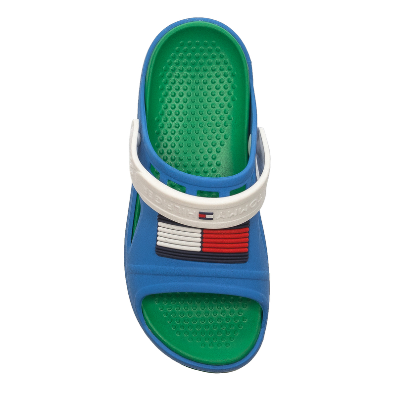 Tommy Hilfiger Kid's Slides Sky Blue White