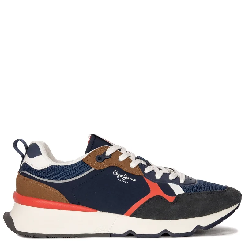 Pepe Jeans Sneakersy buty męskie Navy Britt Pro 22 M granatowe