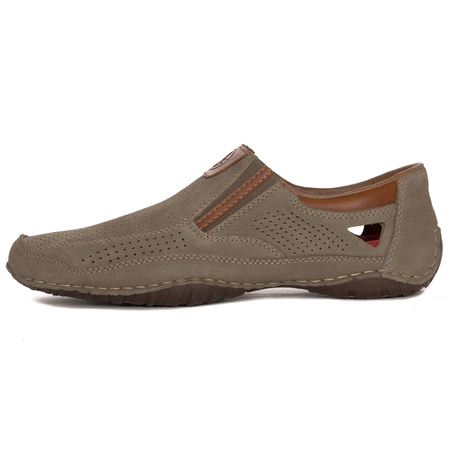 Rieker Men's Brown Slip-on Low Shoes