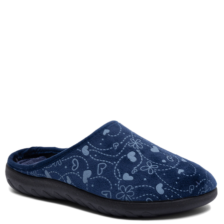 Inblu Women's Comfortable Home Slippers Textile Slip-On Navy ET000041