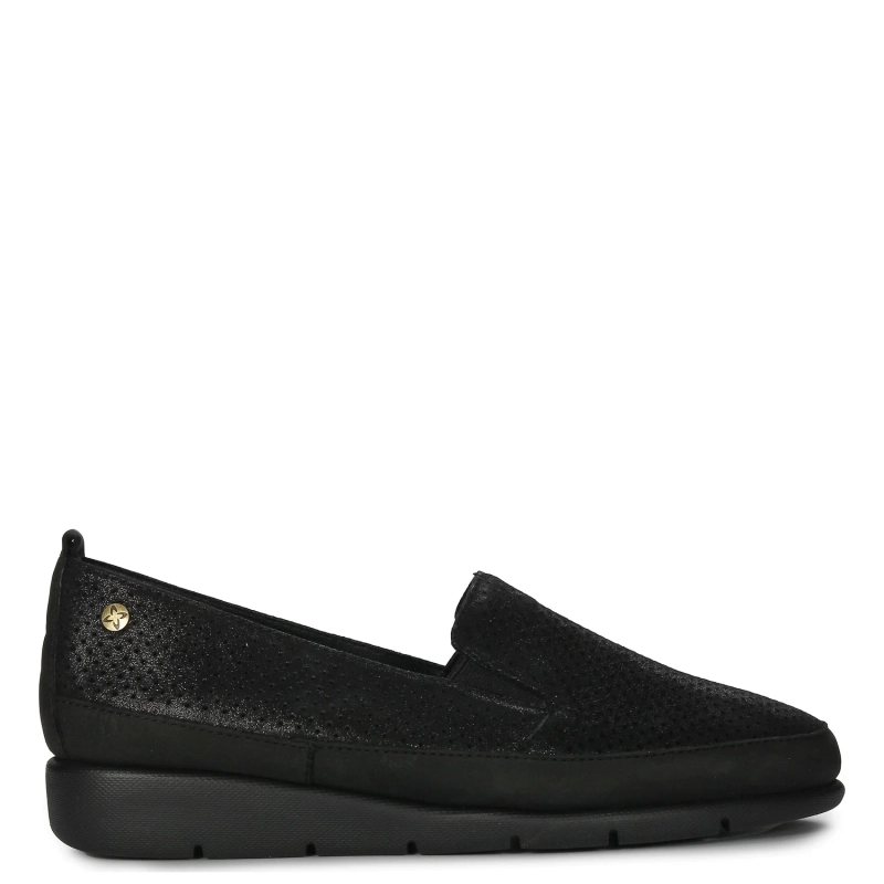 Maciejka Black Leather Low Shoes