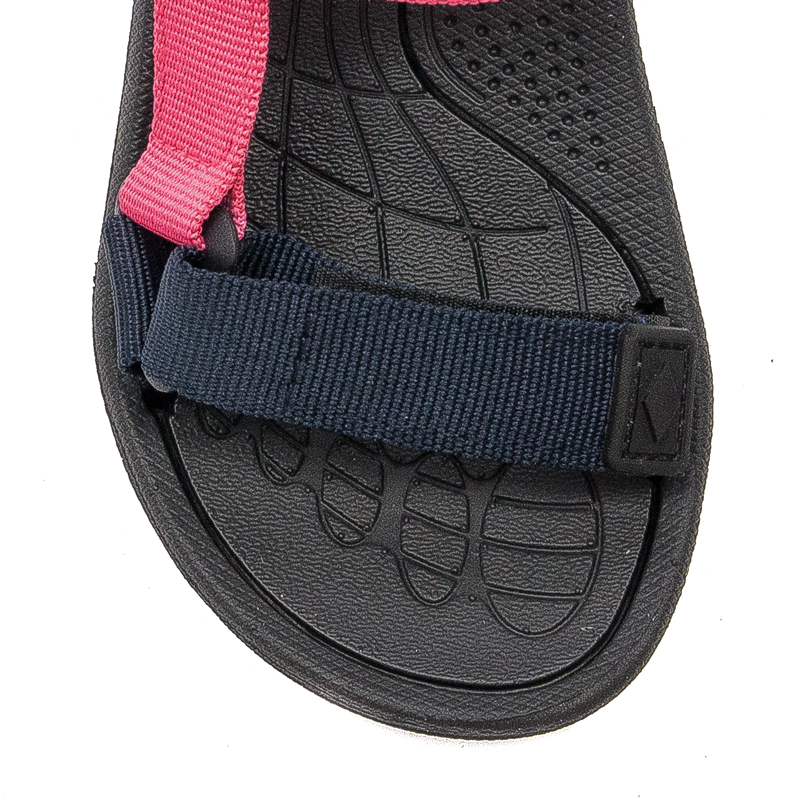 Lee Cooper Children's girls' sandals with Velcro Black Fuxia Fushia