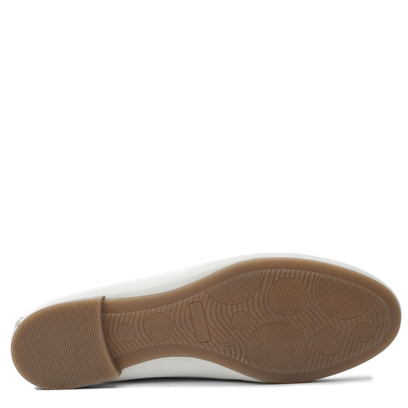 Maciejka Leather Woven-Toe Ballet Flats Flat Heel White-Beige-Blue P7542-11/00-0
