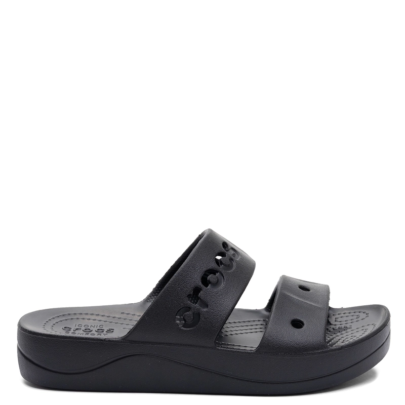 Crocs Classic Klapki Damskie Na Platformie Czarne 208188-001
