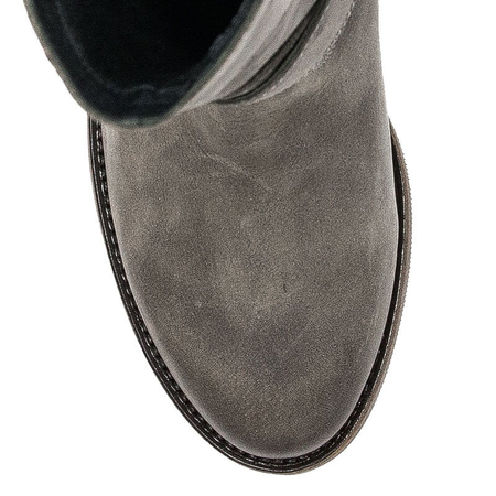 Maciejka Gray Knee-high Boots
