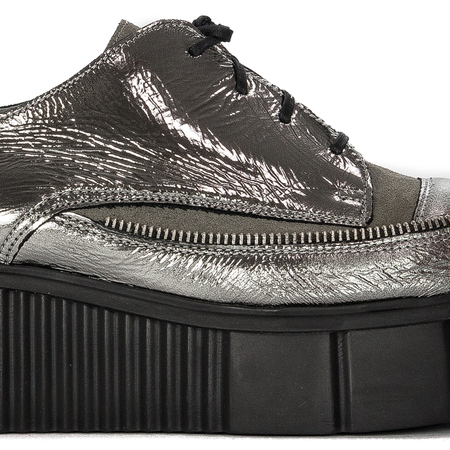 Maciejka 05740-03/00-1 Women's Grey Flat Shoes